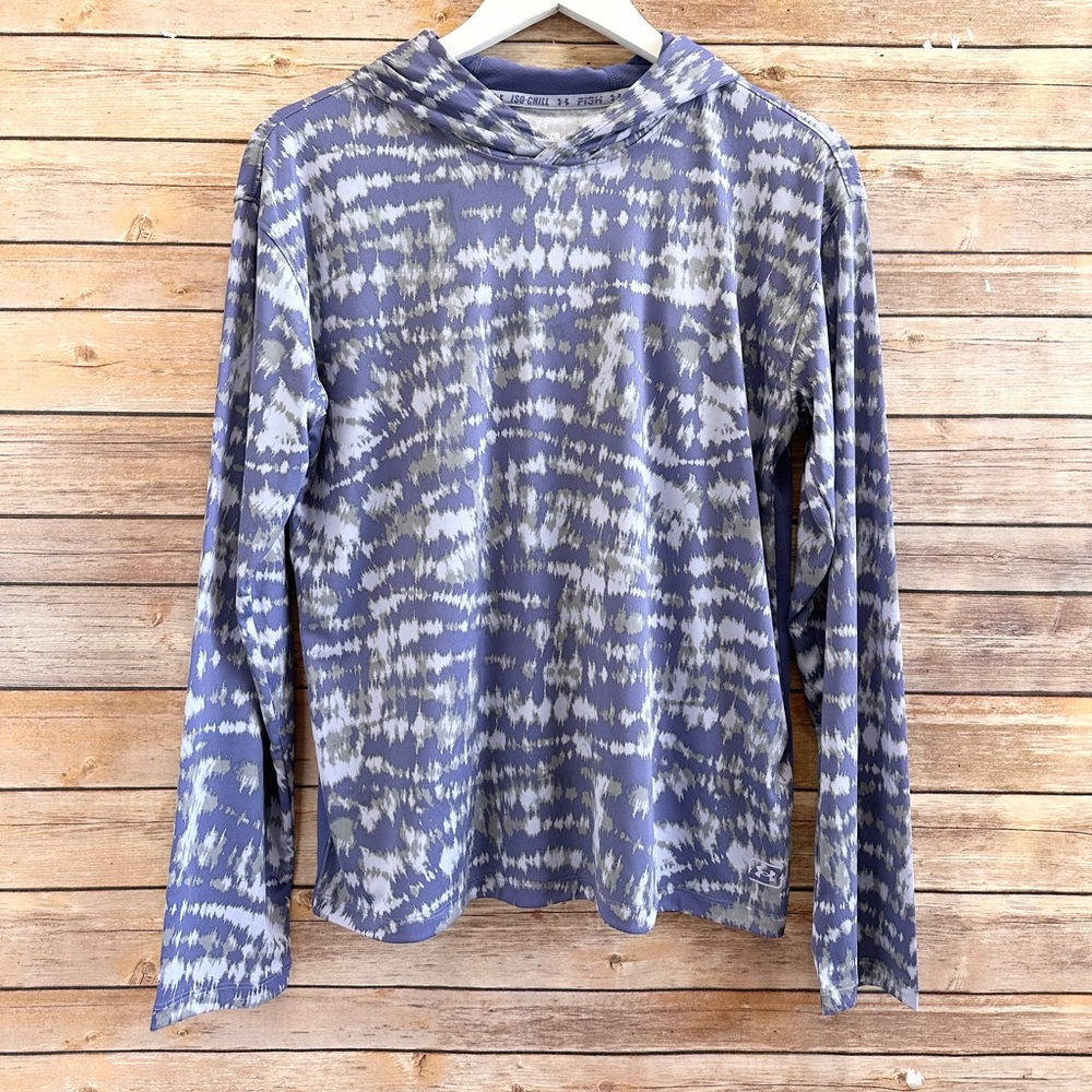 Under Armour Hoodie Tee Women’s Size Small Fish Pro Iso-Chill Shorebreak NWT